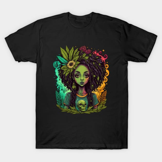 Goddess of Marijuana T-Shirt by Cute Occult